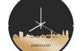 Skyline Klok Rond Zandvoort Goud Metallic