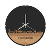 Skyline Klok 's-Gravendeel Eiken houten cadeau decoratie relatiegeschenk van WoodWideCities