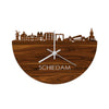 Skyline Klok Schiedam Palissander houten cadeau decoratie relatiegeschenk van WoodWideCities