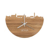 Skyline Klok Siena Eiken houten cadeau decoratie relatiegeschenk van WoodWideCities