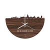 Skyline Klok Sliedrecht Noten houten cadeau decoratie relatiegeschenk van WoodWideCities