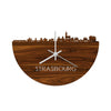 Skyline Klok Strasbourg Palissander houten cadeau decoratie relatiegeschenk van WoodWideCities