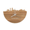 Skyline Klok Tenerife Eiken houten cadeau decoratie relatiegeschenk van WoodWideCities