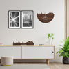 Skyline Klok Torino Noten houten cadeau decoratie relatiegeschenk van WoodWideCities