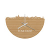 Skyline Klok Toulouse Bamboe houten cadeau decoratie relatiegeschenk van WoodWideCities