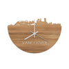 Skyline Klok Vancouver Eiken houten cadeau decoratie relatiegeschenk van WoodWideCities