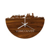 Skyline Klok Vancouver Palissander houten cadeau decoratie relatiegeschenk van WoodWideCities