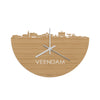 Skyline Klok Veendam Bamboe houten cadeau decoratie relatiegeschenk van WoodWideCities