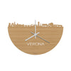 Skyline Klok Verona Bamboe houten cadeau decoratie relatiegeschenk van WoodWideCities