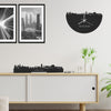 Skyline Klok Verona Black Zwart houten cadeau decoratie relatiegeschenk van WoodWideCities