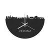 Skyline Klok Verona Black Zwart houten cadeau decoratie relatiegeschenk van WoodWideCities