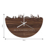 Skyline Klok Vianen Noten houten cadeau wanddecoratie relatiegeschenk van WoodWideCities