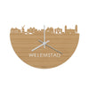 Skyline Klok Willemstad Bamboe houten cadeau decoratie relatiegeschenk van WoodWideCities