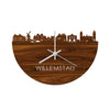 Skyline Klok Willemstad Palissander houten cadeau decoratie relatiegeschenk van WoodWideCities