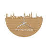 Skyline Klok Winschoten Bamboe houten cadeau decoratie relatiegeschenk van WoodWideCities