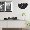 Skyline Klok Winsum Black Zwart houten cadeau decoratie relatiegeschenk van WoodWideCities