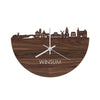 Skyline Klok Winsum Noten houten cadeau decoratie relatiegeschenk van WoodWideCities