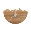 Skyline Klok Zaltbommel Eiken houten cadeau wanddecoratie relatiegeschenk van WoodWideCities