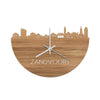 Skyline Klok Zandvoort Eiken houten cadeau wanddecoratie relatiegeschenk van WoodWideCities