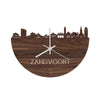 Skyline Klok Zandvoort Noten houten cadeau wanddecoratie relatiegeschenk van WoodWideCities