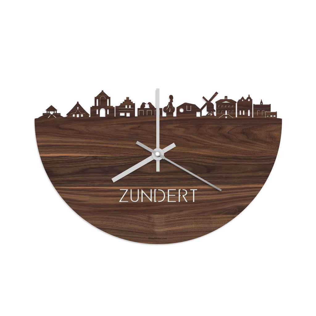 Skyline Klok Zundert Noten houten cadeau decoratie relatiegeschenk van WoodWideCities