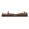 Skyline Laren Noten houten cadeau decoratie relatiegeschenk van WoodWideCities