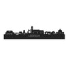 Skyline Leersum Zwart houten cadeau decoratie relatiegeschenk van WoodWideCities