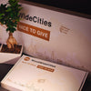 Skyline Leuven Wit glanzend gerecycled kunststof cadeau decoratie relatiegeschenk van WoodWideCities
