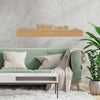 Skyline Lyon Bamboe houten cadeau decoratie relatiegeschenk van WoodWideCities