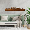 Skyline Lyon Palissander houten cadeau decoratie relatiegeschenk van WoodWideCities