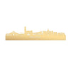 Skyline Malaga Metallic Goud gerecycled kunststof cadeau decoratie relatiegeschenk van WoodWideCities