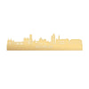 Skyline Mechelen Metallic Goud gerecycled kunststof cadeau decoratie relatiegeschenk van WoodWideCities