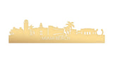 Skyline Miami Beach Goud Metallic