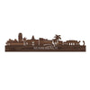 Skyline Miami-beach Noten houten cadeau decoratie relatiegeschenk van WoodWideCities