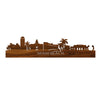 Skyline Miami-beach Palissander houten cadeau decoratie relatiegeschenk van WoodWideCities