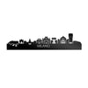 Skyline Milano Zwart glanzend gerecycled kunststof cadeau decoratie relatiegeschenk van WoodWideCities