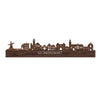 Skyline Montfoort Noten houten cadeau decoratie relatiegeschenk van WoodWideCities