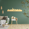 Skyline Nantes Metallic Goud gerecycled kunststof cadeau decoratie relatiegeschenk van WoodWideCities