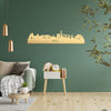 Skyline Nice Metallic Goud gerecycled kunststof cadeau decoratie relatiegeschenk van WoodWideCities