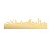 Skyline Noordwijk Metallic Goud gerecycled kunststof cadeau decoratie relatiegeschenk van WoodWideCities