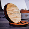 Skyline Onderzetters Best Eiken en noten houten cadeau decoratie relatiegeschenk van WoodWideCities