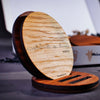 Skyline Onderzetters Bordeaux Eiken en noten houten cadeau decoratie relatiegeschenk van WoodWideCities