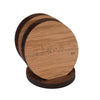 Skyline Onderzetters Echt Eiken en noten houten cadeau decoratie relatiegeschenk van WoodWideCities