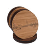 Skyline Onderzetters Eemnes Eiken en noten houten cadeau decoratie relatiegeschenk van WoodWideCities