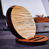 Skyline Onderzetters Oudewater Eiken en noten houten cadeau decoratie relatiegeschenk van WoodWideCities