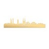 Skyline Oostende Metallic Goud gerecycled kunststof cadeau decoratie relatiegeschenk van WoodWideCities