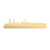 Skyline Oosterhout Metallic Goud gerecycled kunststof cadeau decoratie relatiegeschenk van WoodWideCities