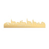 Skyline Over d'n Dam Metallic Goud gerecycled kunststof cadeau decoratie relatiegeschenk van WoodWideCities