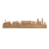 Skyline Panningen Eiken houten cadeau decoratie relatiegeschenk van WoodWideCities