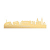 Skyline Panningen Metallic Goud gerecycled kunststof cadeau decoratie relatiegeschenk van WoodWideCities